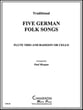 FIVE GERMAN FOLK SONGS FLUTE TRIO P.O.D. cover
